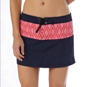 🍄3/50🍄 PATAGONIA Board Skirtie Blue Pink Tribal Nylon Outdoors swim Skirt